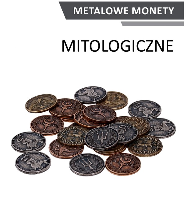 Metalowe monety Mitologiczne (zestaw 24 monet)