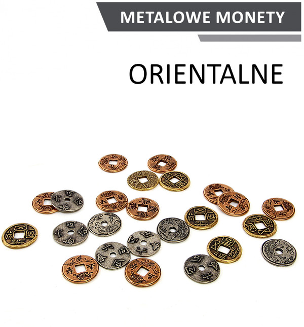 Metalowe Monety Orientalne zestaw 24 monet