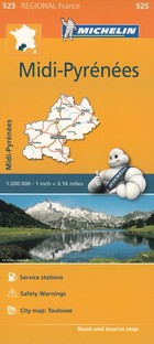 Midi-Pyrenees Road Map / Mapa Samochodowa Skala: 1:200 000