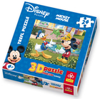 Puzzle 3D Miki, Donald i żabki 24 elementy