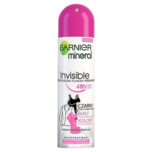 Mineral Invisible Black White Color Dezodorant chroniący kolory