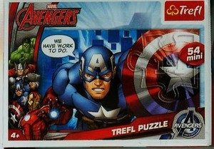Puzzle Mini Drużyna Avengers 4x54 elementy