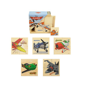 Puzzle Drewniane Samoloty / Planes 6 x 4 elementy