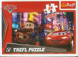Puzzle mini Auta / Cars 2 4 x 54 elementy