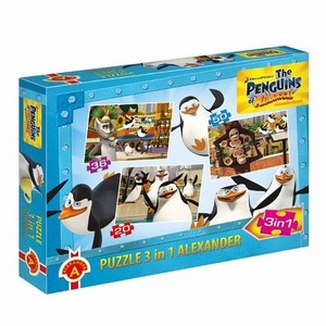 Puzzle Pingwiny z Madagaskaru 20/36/50 elementów