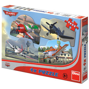 Puzzle Samoloty / Planes 4 x 54 elementy