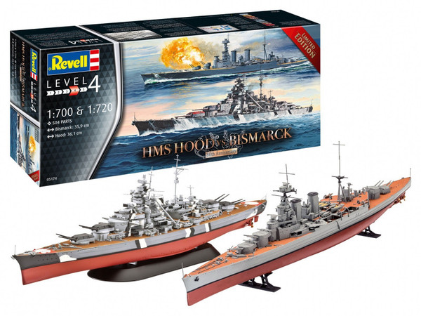 Model plastikowy Battle Set HMS Hood vs Bismarck