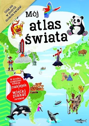 Mój atlas świata z naklejkami