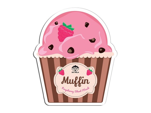 Muffin Raspberry Maseczka do twarzy w płachcie