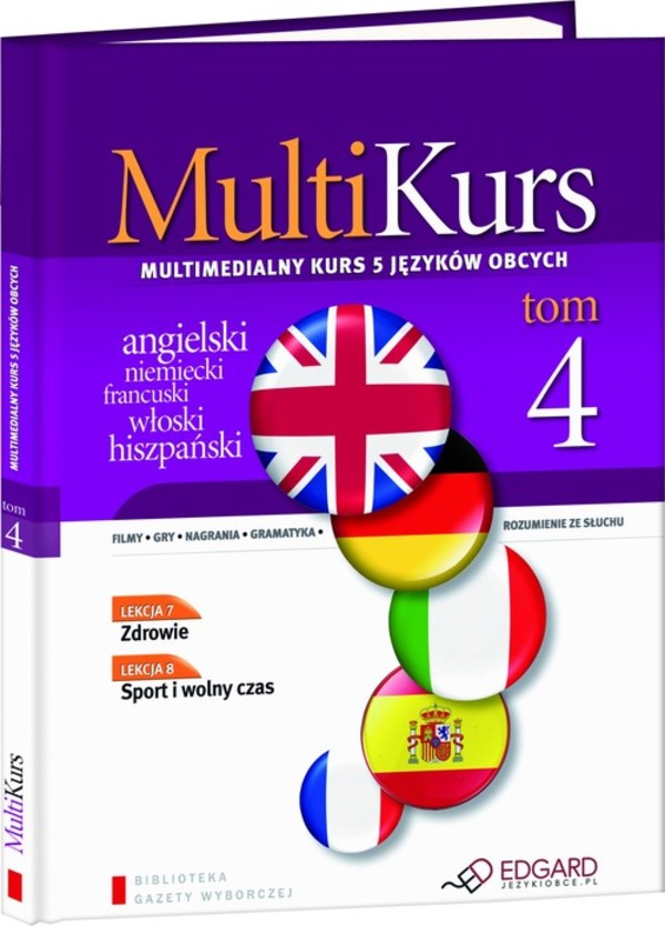 Multikurs tom 4 Multimedialny kurs 5 języków obcych