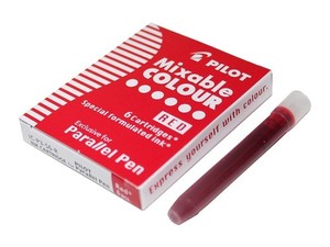 Naboje do pióra Parallel Pen 6 sztuk (czerwony)
