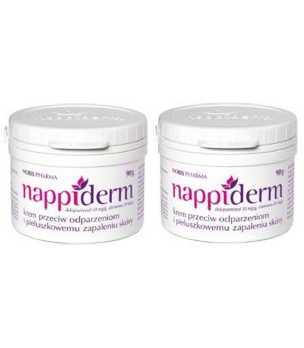 Nappiderm (1+1 gratis) Krem przeciw odparzeniom i pieluszkowemu zapaleniu skóry