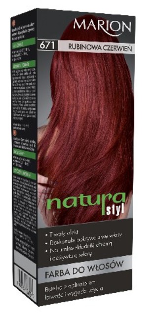 Natura Styl 671 Rubinowa czerwień Farba do włosów