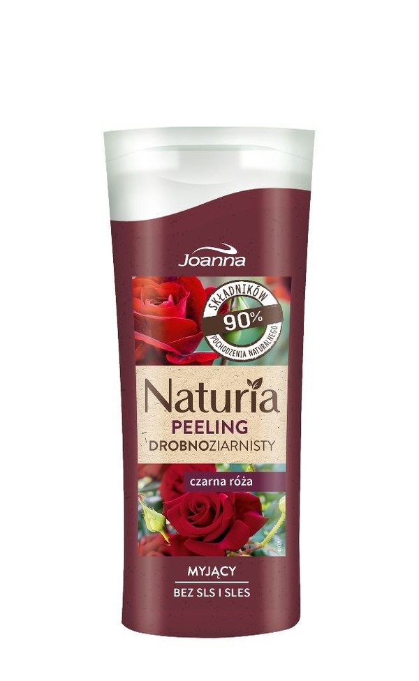 Naturia Drobnoziarnisty myjący peeling do ciała Czarna Róża