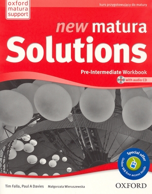 New Matura Solutions. Pre-Intermediate Workbook Zeszyt ćwiczeń + CD