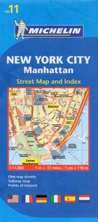New York City Manhattan City plan / Miasto Nowy Jork, Manhattan Plan miasta Skala: 1:11 000