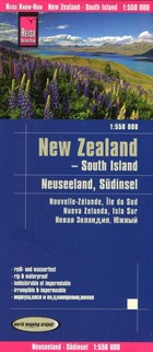 New Zealand South Island / Nowa Zelandia Wyspa Południowa Skala: 1 550 000