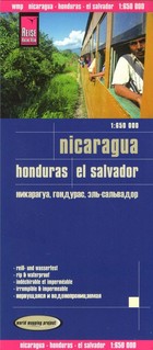 Nicaragua, Honduras, El Salvador Road map / Nikaragua, Honduras, Salwador Mapa samochodowa Skala: 1:650 000