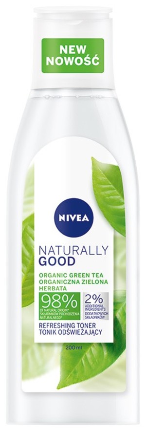 Naturally Good Tonik odświeżający z organiczną zieloną herbatą