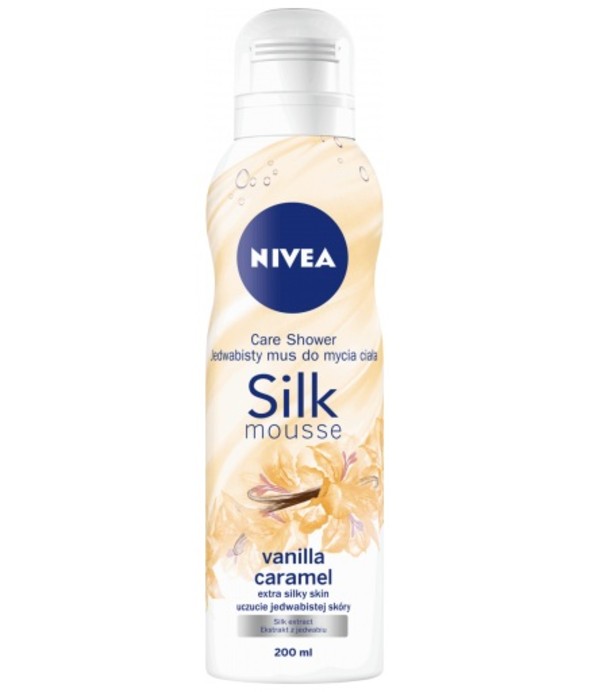 Care Shower Silk Mousse Vanilla & Caramel Jedwabisty mus do mycia