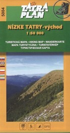 Niżne Tatry część wschodnia Mapa turystyczna Skala 1:50 000