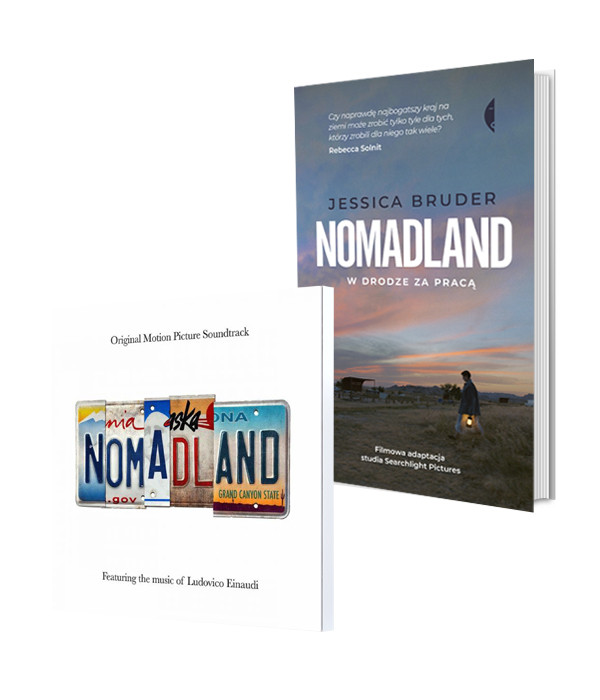 Nomadland W drodze za pracą + ścieżka dźwiękowa z filmu CD Książka + płyta CD komplet