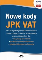Nowe kody JPK VAT
