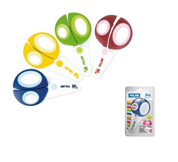 Nożyczki plastikowe dla dzieci Milan Funny Mix kolorów