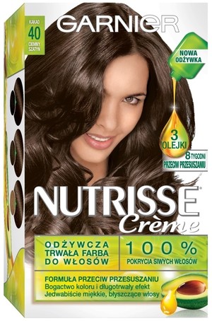 Nutrisse Creme - 40 Ciemny Szatyn Odżywcza farba do włosów