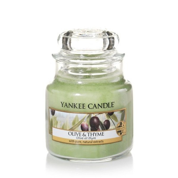 Olive & Thyme Mała świeca zapachowa w słoiku