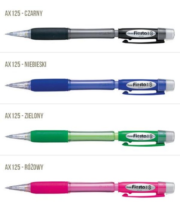 Ołówek automatyczny 0,5MM AX125 Fiesta Mix kolorów