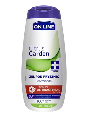 On Line Natural Antibacterial Factor Żel pod prysznic Citrus Garden