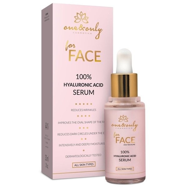 For Face 100% Hyaluronic Acid Serum Serum 100% kwas hialuronowy do twarzy i dekoltu