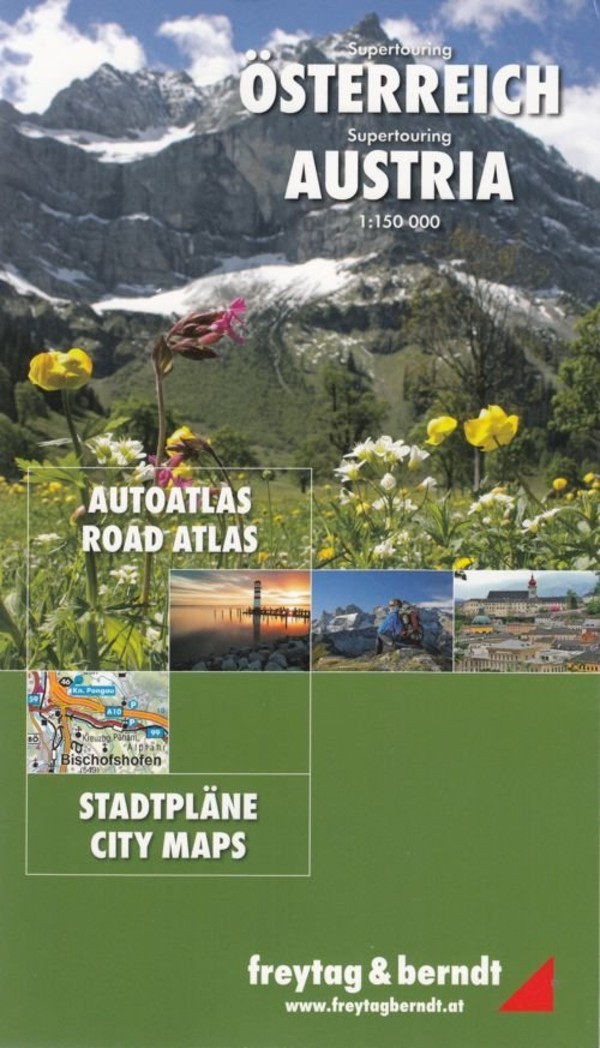 Osterreich Supertouring Roads Atlas / Austria Atlas samochodowy Skala 1:150 000