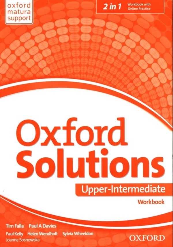 Oxford Solutions Upper-Intermediate. Workbook Zeszyt ćwiczeń + Online Practice