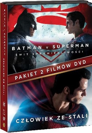 Pakiet 2 filmów: Batman v Superman: Świt sprawiedliwości/ Człowiek ze stali (2DVD)