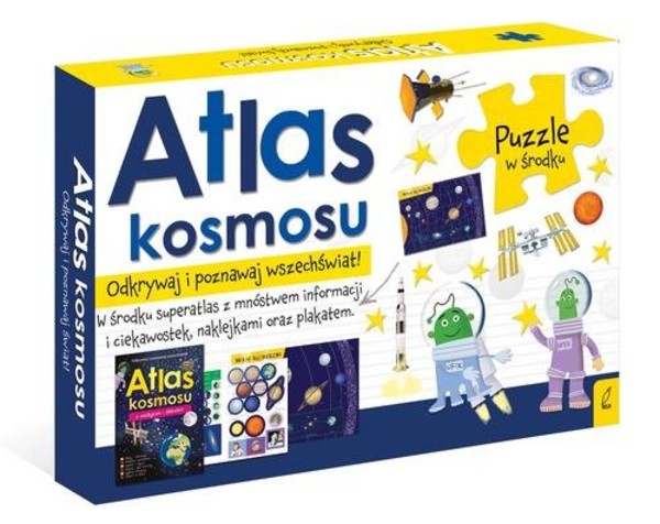 Atlas kosmosu Atlas w zestawie z mapą i puzzlami