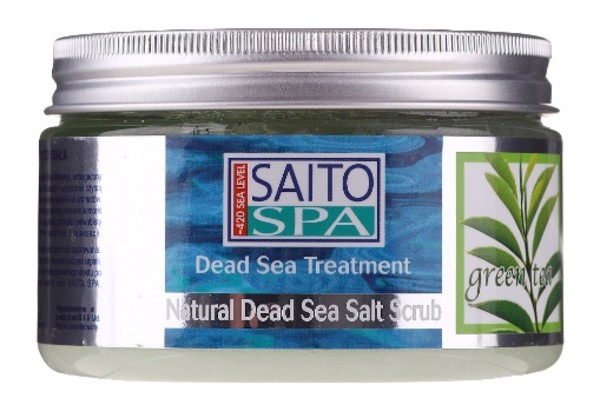 Peeling solny z minerałami z Morza Martwego Zielona herbata