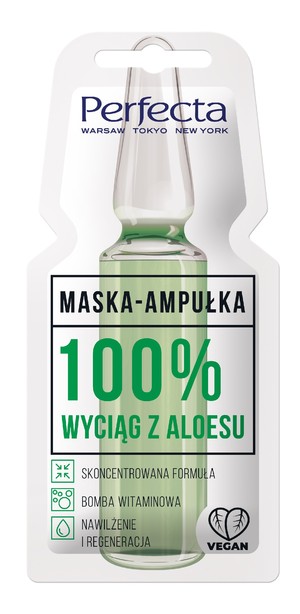 Perfecta Maska - Ampułka 100% wyciąg z aloesu