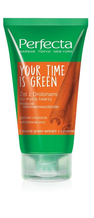 Your Time Is Green Żel z drobinkami do mycia twarzy przeciw niedoskonałościom