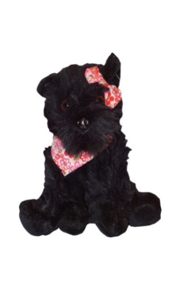 Pies Mikuś czarny 20 cm