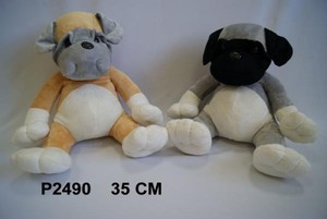 Maskotka Pies z obrożą 35 cm