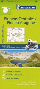 Pireneos Centrales, Pireneo Aragones / Pireneje Mapa samochodowa Skala: 1:150 000