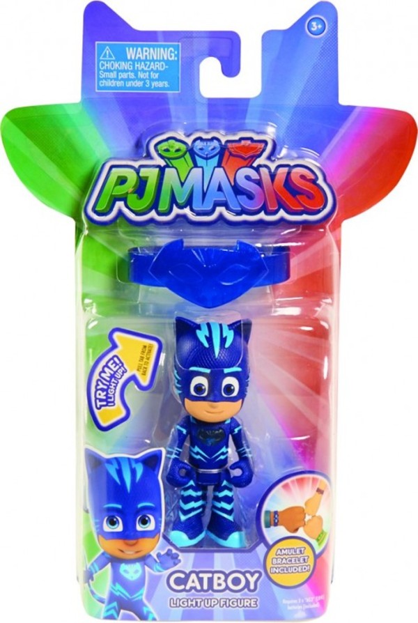 PJ Masks Pidżamersi Świecąca figurka z opaską Catboy 7,5 cm