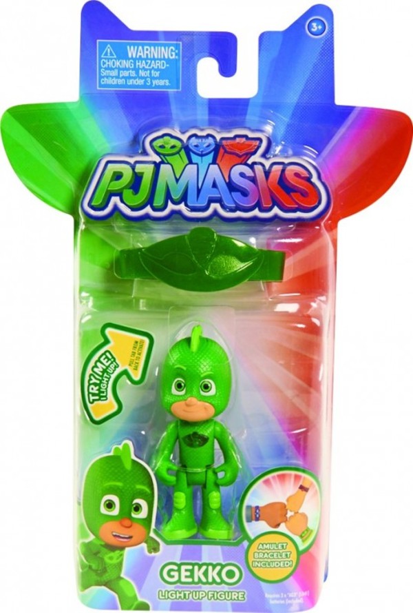 PJ Masks Pidżamersi Świecąca figurka z opaską Gekko