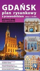 Gdańsk Plan kieszonkowy rysunkowy wersja pol-ang Skala: 1:16 000