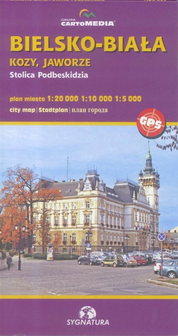 Plan miasta. Bielsko-Biała Skala 1:20 000