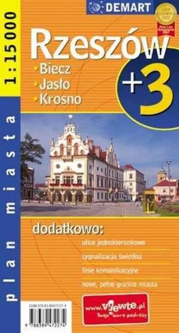 Plan miasta. Rzeszów (plus 3) Skala 1:15 000
