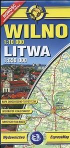 Plan miasta. Wilno / Mapa turystyczna. Litwa Skala 1:10 000 / 1:650 000