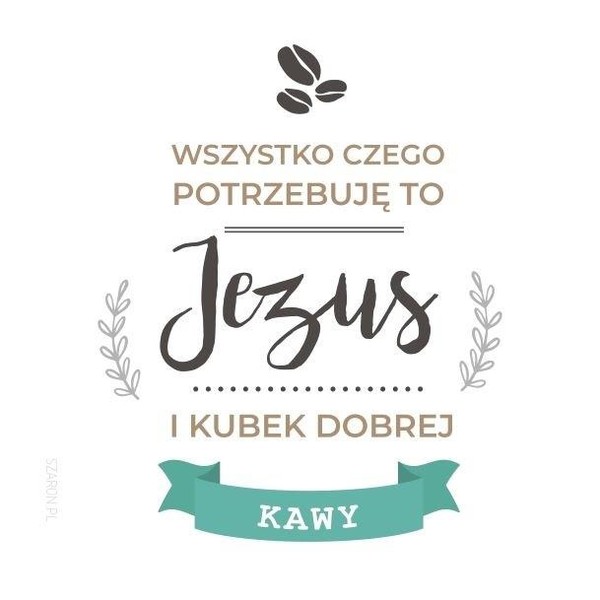 Podstawka korkowa - `Jezus i kubek kawy`
